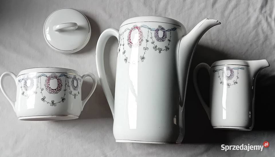 Secesyjny środek stołu porcelana śląska poczatek Koźminek sprzedam