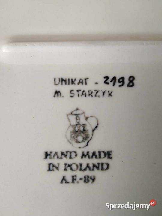 Patera Kwadratowa Starzyk Bolesławiec Porcelana i szkło Wałbrzych sprzedam