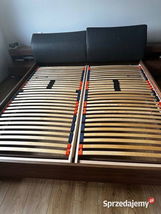 Łóżko 180x200 szafki podświetlane led 180cm
