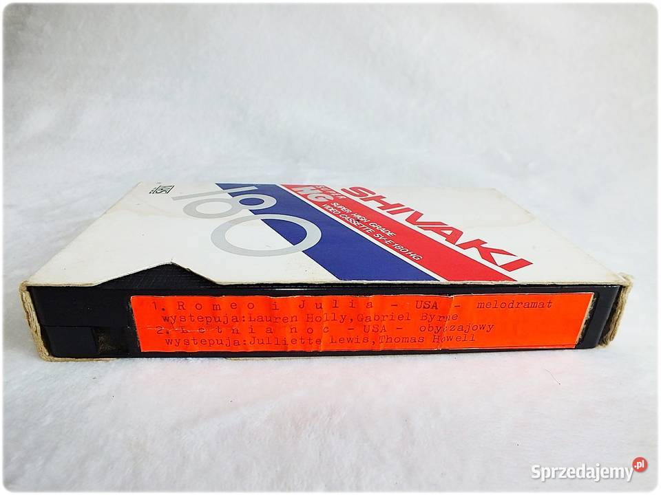 Kaseta VHS FUJI 180 minut Filmy Romeo i Juilia lubuskie Żary