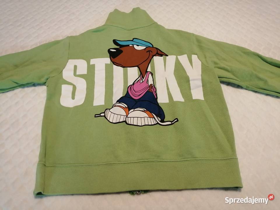 Rozpinany golf bluza długi rękaw zielona 120