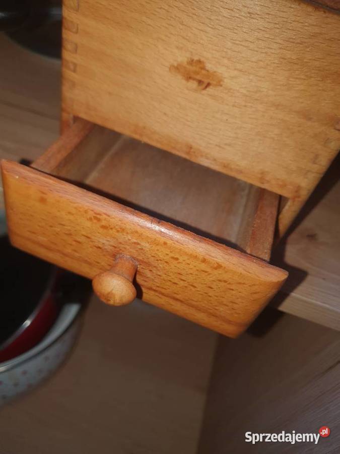 Młynek do kawy pieprzu drewno Nidzica sprzedam