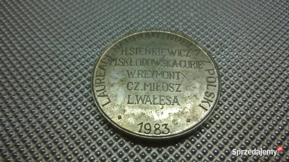 numizmat Lech Wałęsa medal 1983 1 mazowieckie Warszawa sprzedam