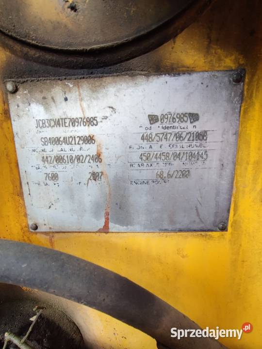 Koparko ładowarka JCB 3CX Sitemaster 2007 7000h Koparko ładowarki Kraków