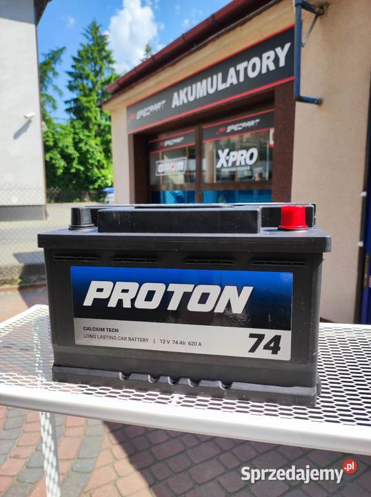 Akumulator PROTON 74Ah 620A EN PRAWY PLUS niski osobowe Układ elektryczny łódzkie sprzedam