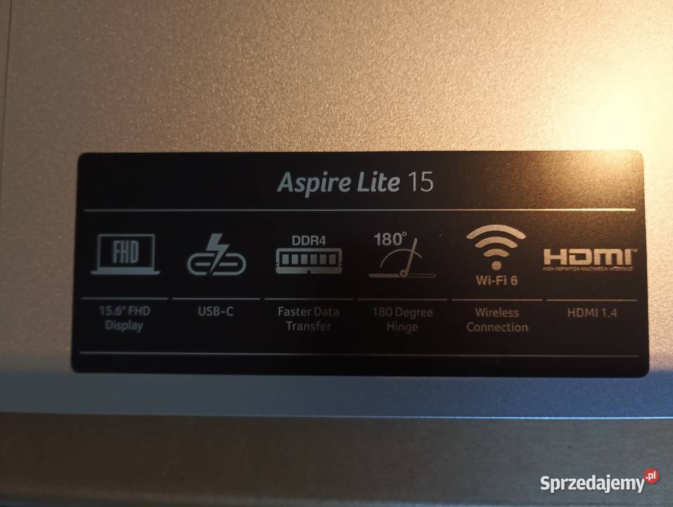 Nowy laptop Acer aspire lite 15