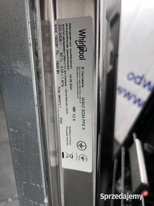 Zmywarka Whirlpool WSIO 3O34 PFE X 448 Warszawa