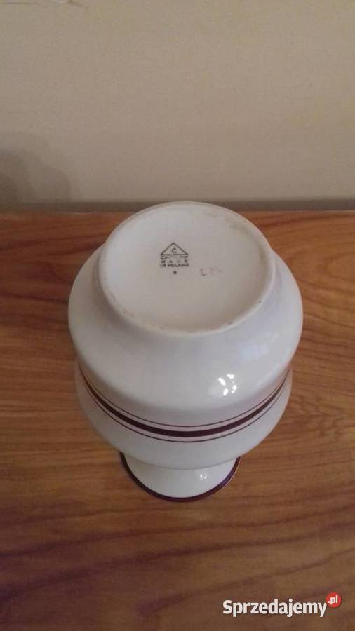 Wazon porcelanowy biały z Ćmielowa Vintage Kraków