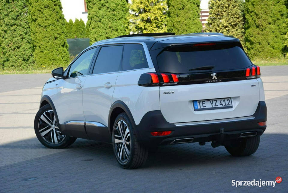 Peugeot 5008 GT Pack Focal Biał Perła Skóry aluminiowe felgi Ostrów Mazowiecka