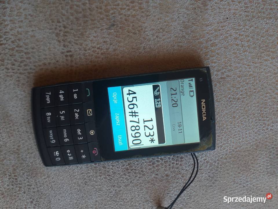 NOKIA X302 x3 02 rm639 rm 639 telefon komórkowy Sandomierz
