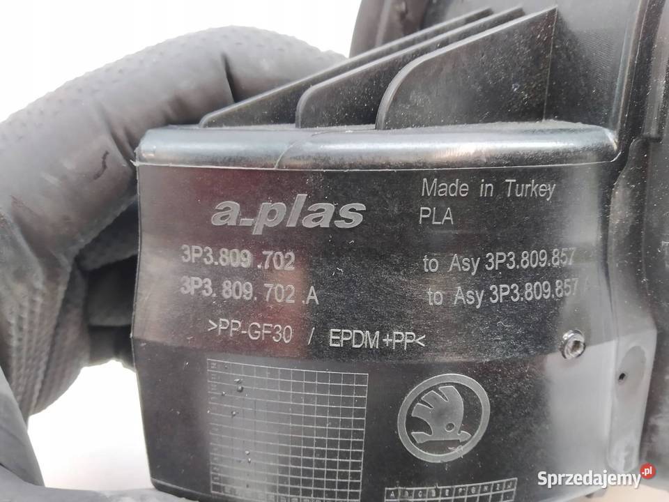 KLAPKA WLEWU PALIWA 3P3809702 Skoda Superb IV świętokrzyskie sprzedam