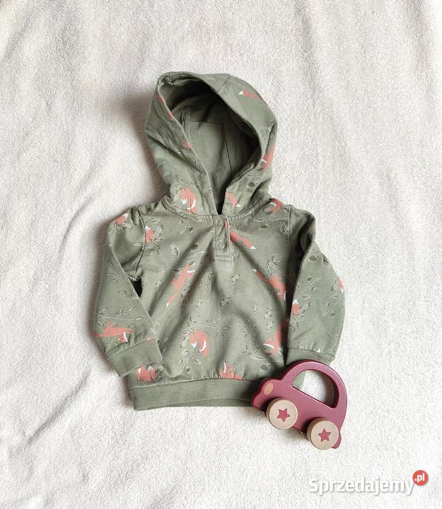 Bluza Lupilu 62 68 bawełna zielona lisy lis Szczecin
