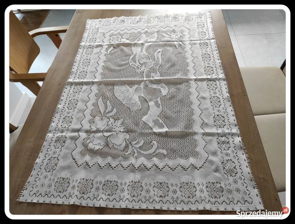 Prostokątny obrus zając wielkanoc ok 75 cmx 108 Płock