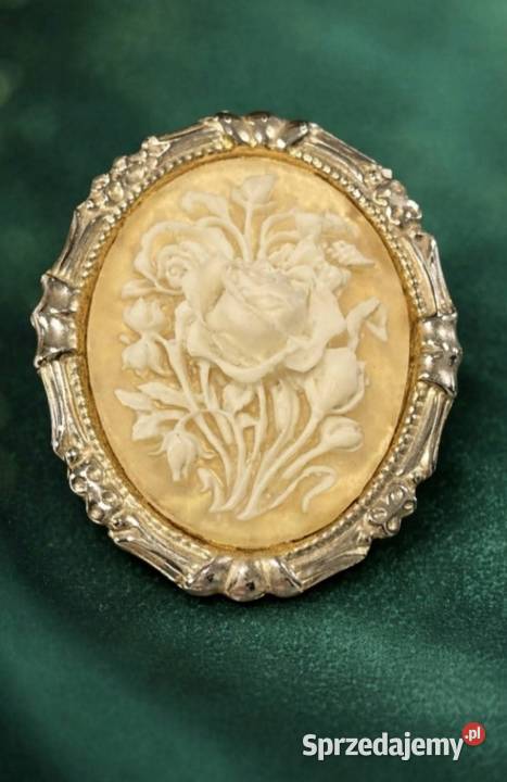 Kostiumowa broszka Colette LeblancKamea w stylu łódzkie Pabianice