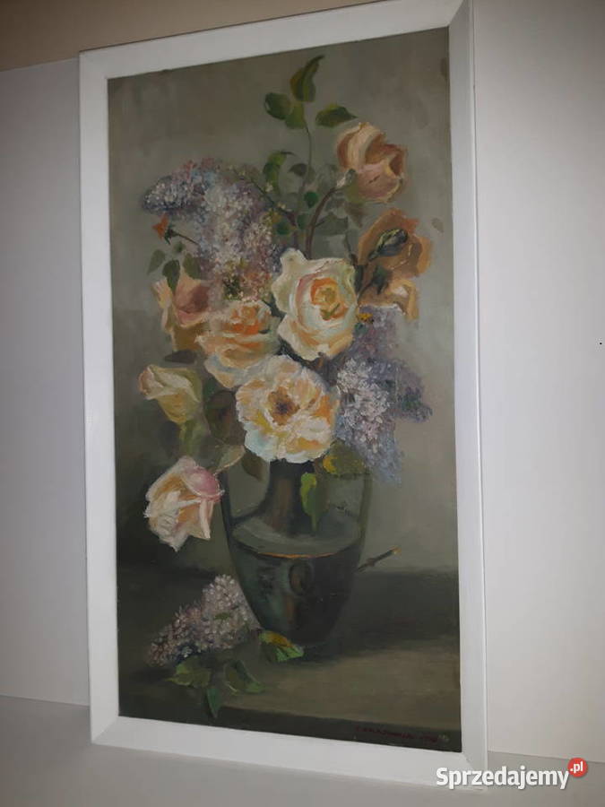 Kwiaty obraz olejny mazowieckie Warszawa