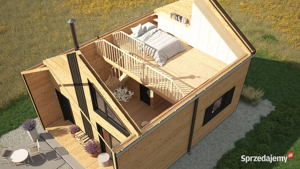 Drewniany domek całoroczny letniskowy 5m7m 1520 Rzeszów