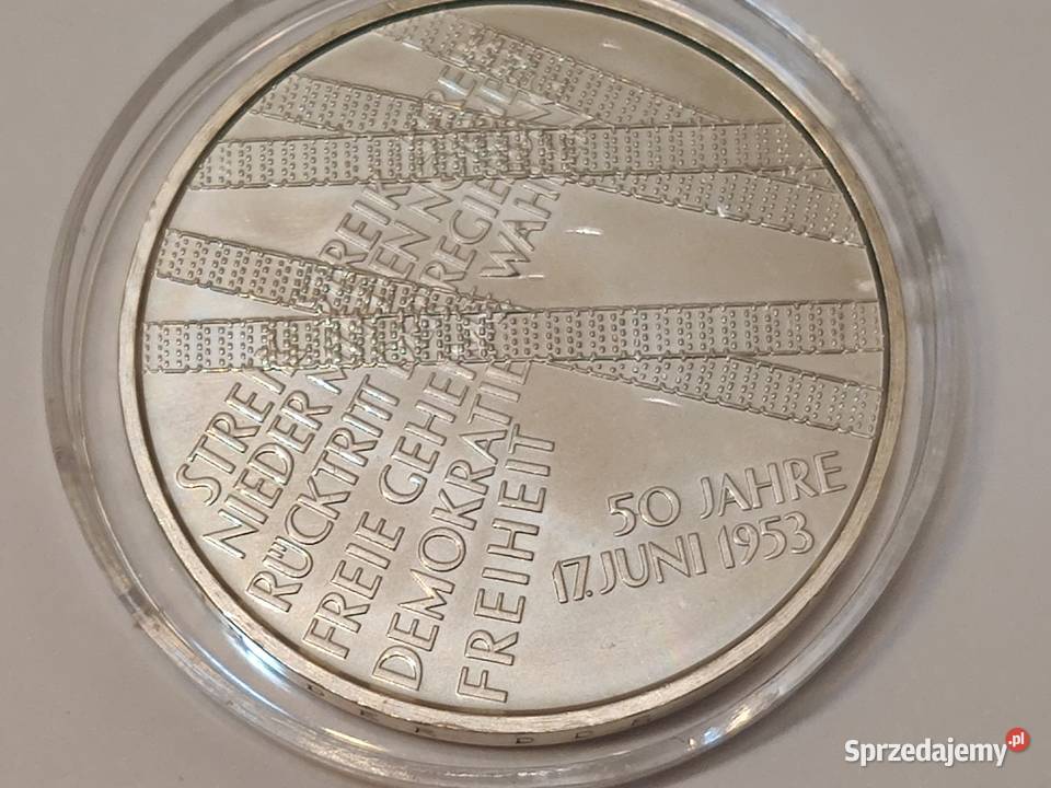 2003r 10 euro moneta Gedenkmnze 2003 17 Juni Lębork sprzedam