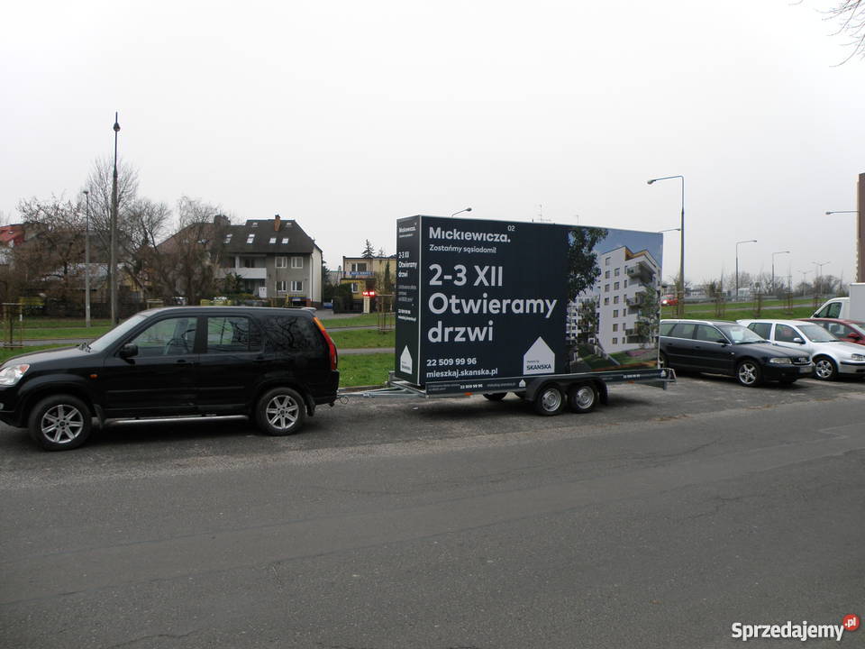 Reklama mobilna podswietlana Warszawa reklama