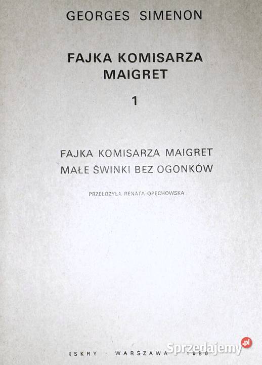 Fajka komisarza Maigret 1 Georges Simenon Chełm