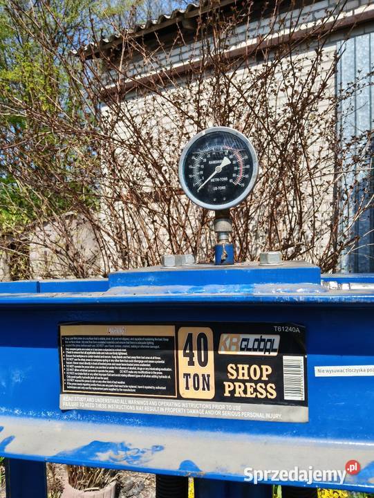 Prasa hydrauliczna pneumatyczna 40 ton Sahryń