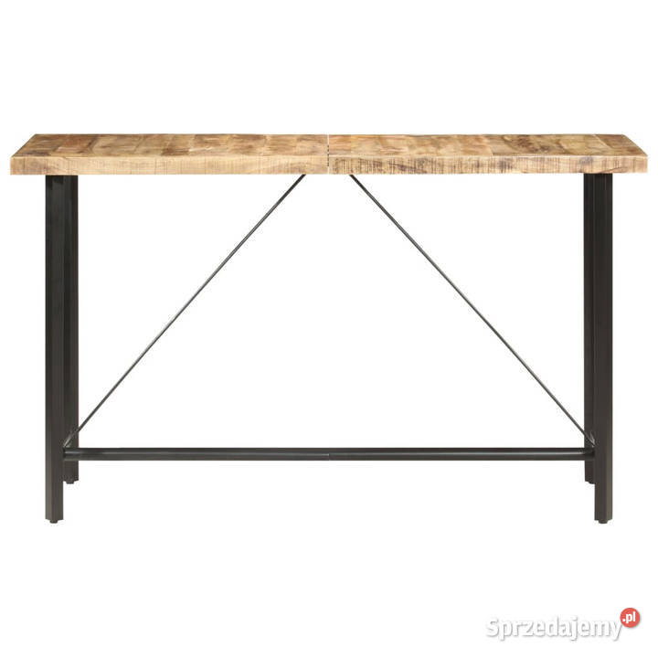 Stolik barowy 180x70x107 surowe drewno mango Warszawa