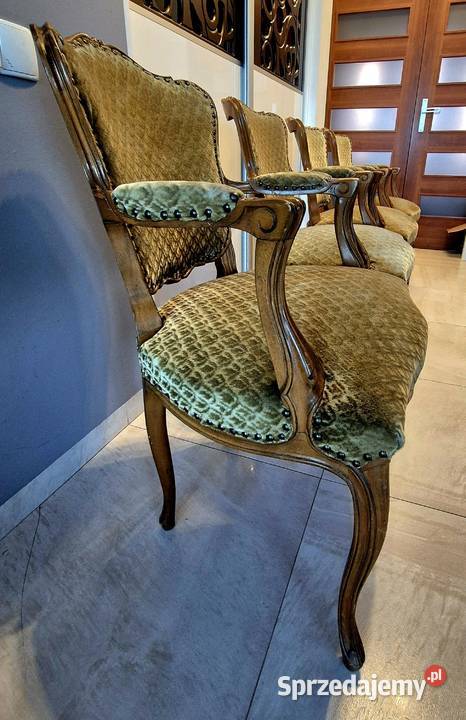 Cztery fotele w stylu Ludwikowskim Rokoko Meble Bydgoszcz sprzedam