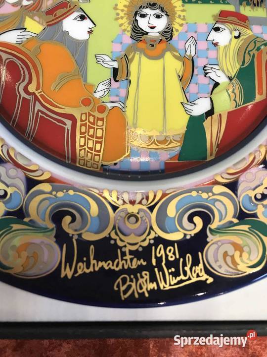 Talerz dekoracyjny Rosenthal Bjrn Wiinblad 1981r