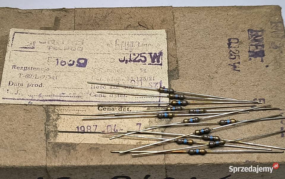 Rezystor 160 Ohm 0125W MFR Unitra TELPOD Gdańsk