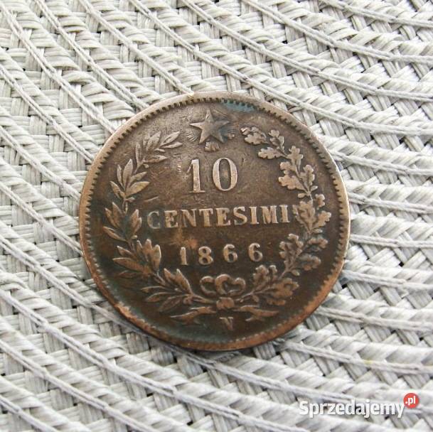 Włochy 10 Centesimi 1866r N Kalisz