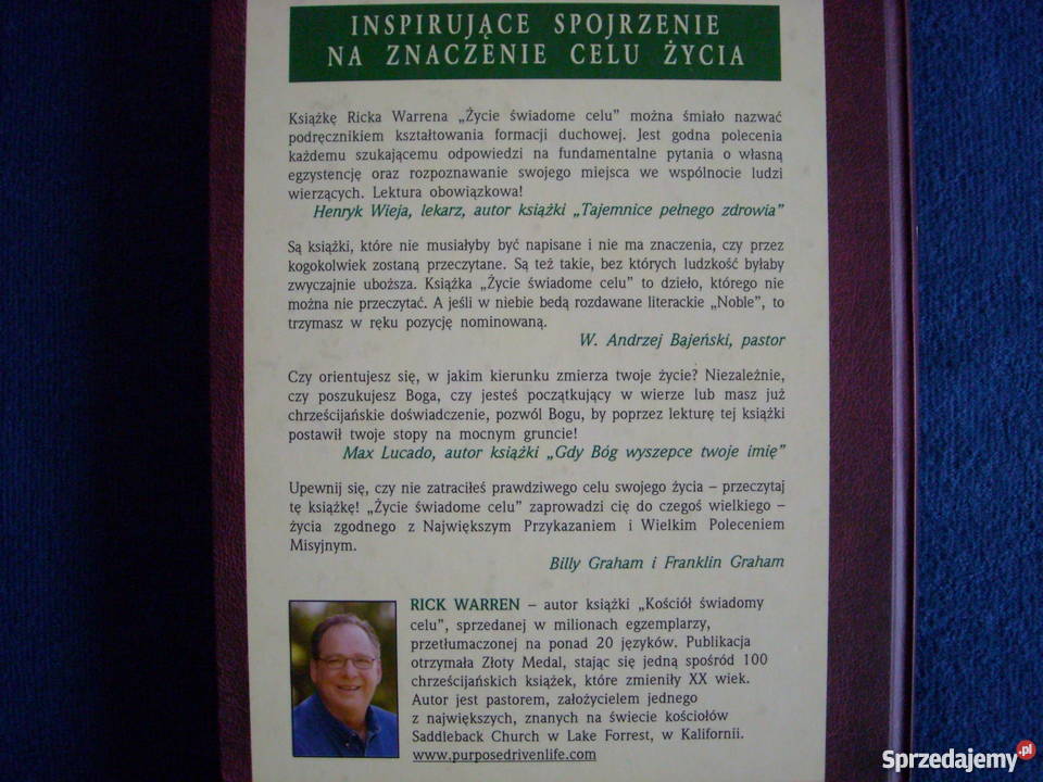 Życie świadome celu Rick Warren sprzedam