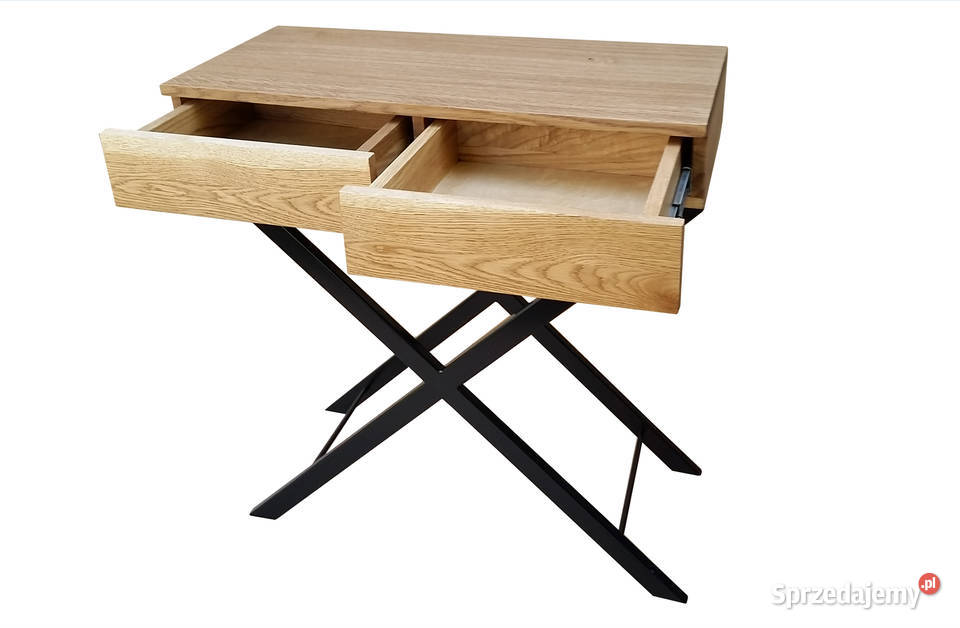 Konsola dębowa loft vintage krzyżak Radomsko