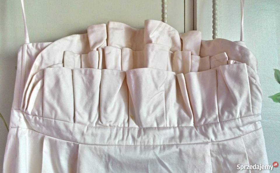 Sukienka HM Conscious Collection garden pudrowy Szczecin