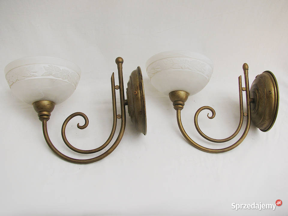 2 kinkiety mosiądz III