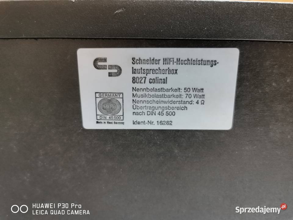 Kolumny SCHNEIDER 8027 Revox Gorzów Wielkopolski