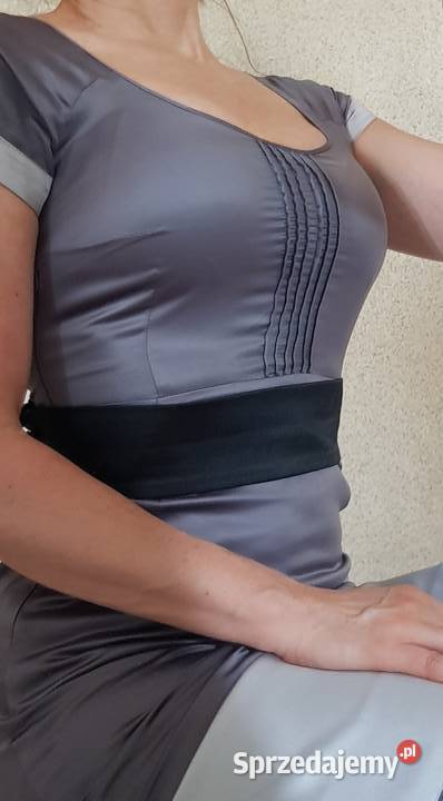 Sukienka metaliczna połyskliwa sexy wizytowa Kielce