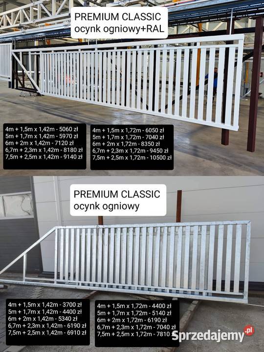 Brama przesuwna palisadowa 4mx15mMODERNocynk