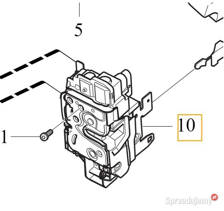 VOLVO C40 XC40 zamek drzwi przedni prawy OE Bielany Wrocławskie sprzedam