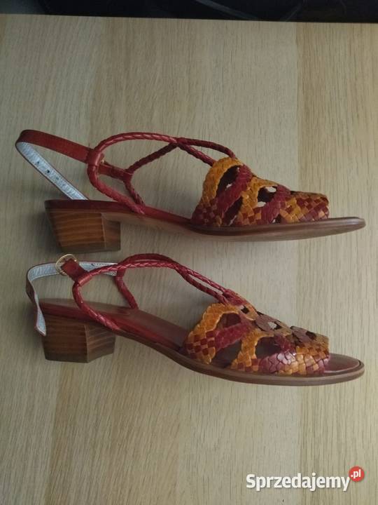 Sandałki letnie skórzane hiszpańskie rozmiar 36 skóra dolnośląskie Czernica