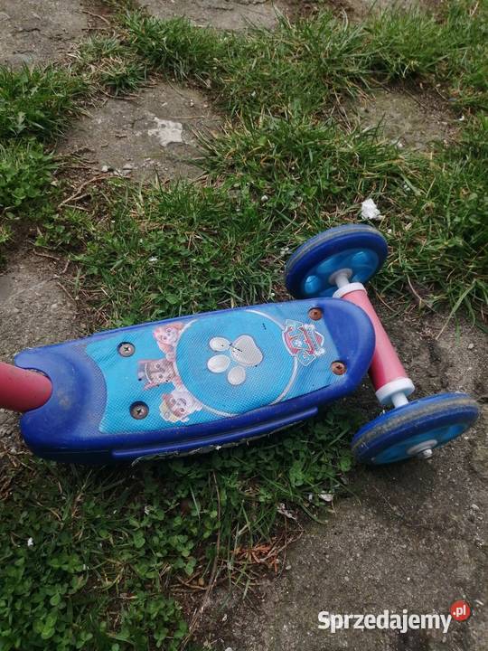 Hulajnoga 3 kołowa psi patrol sprzedam