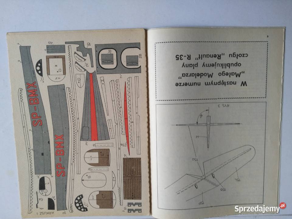 Mały Modelarz 81984 Polski samolot szkolny RWD17 Antyki, Sztuka, Kolekcje Dąbrowa Górnicza