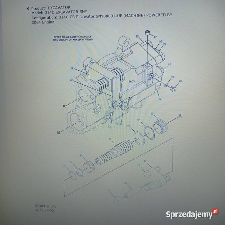 KATALOG CZĘŚCI CAT 314 C LCR EXCAVATOR SNY Kamień Pomorski