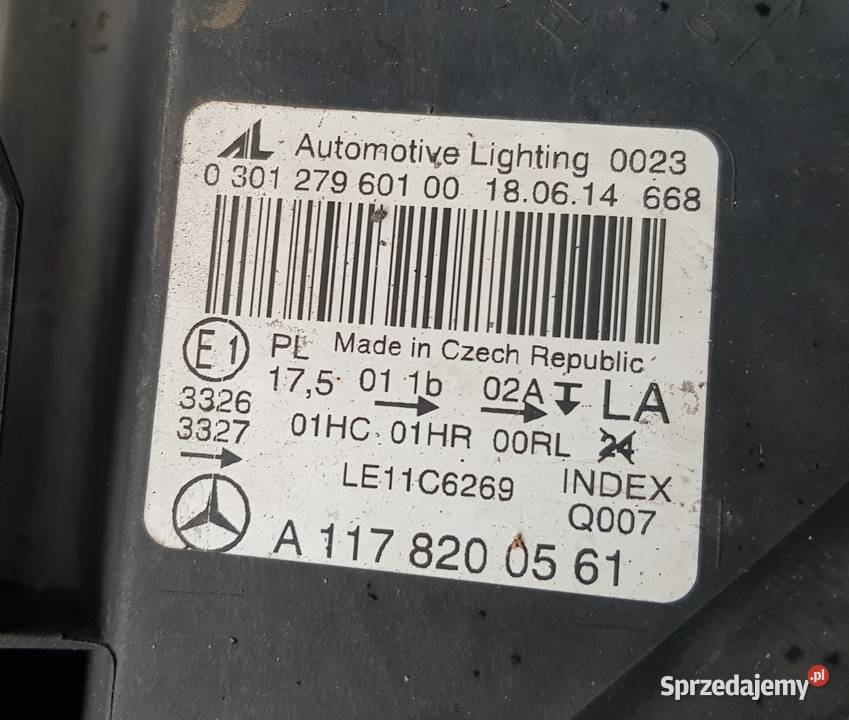 Lampa przednia MERCEDES CLA W117 C117 komplet Radom sprzedam