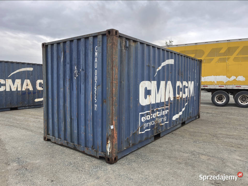 Kontener morski magazynowy 20DV 6 metrowy Biznes i Przemysł Strzyżów