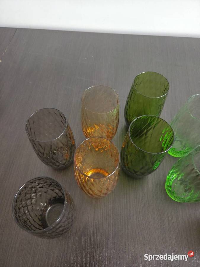 Szklanki PRL vintage Antyki Poznań