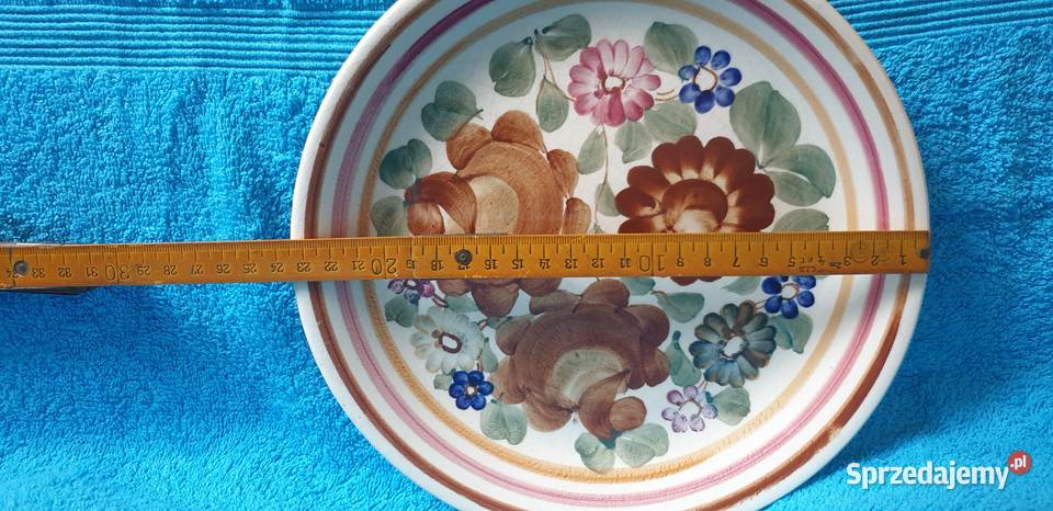 Talerz dekoracyjny Fajans Włocławek prl śląskie Chorzów