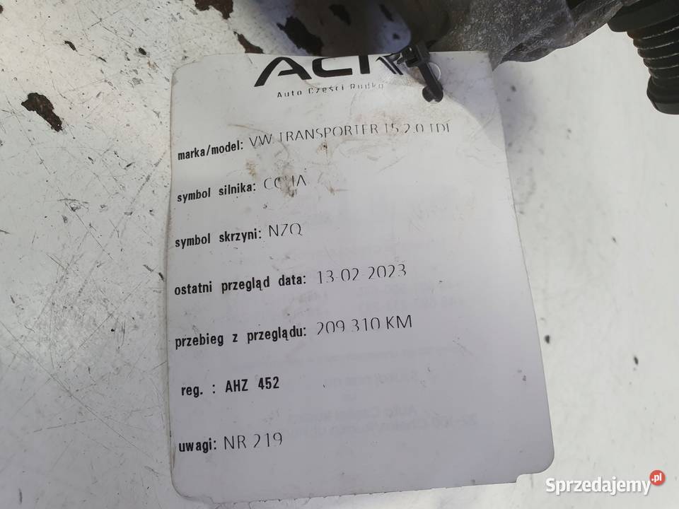 ALTERNATOR VW Transporter T5 20 TDI 180A osobowe Chełm
