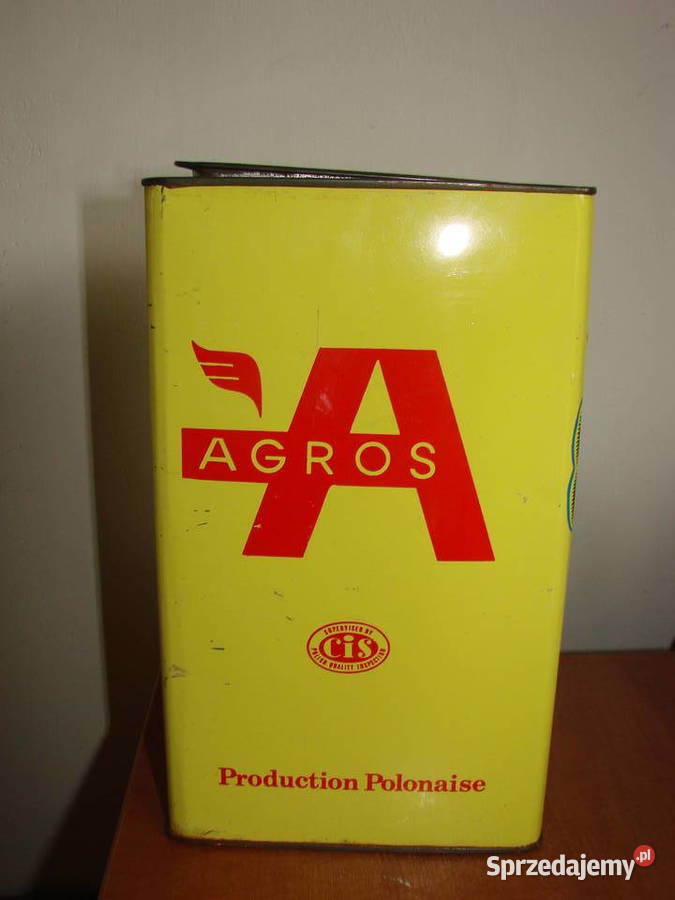 Agros blaszana puszka słodyczach PRL Pozostałe Pruszcz Gdański