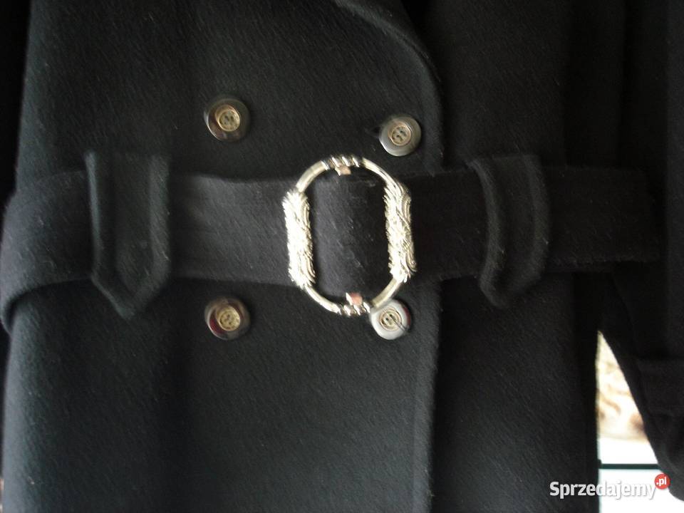 Wełnianaczarna damska kurtkaWiosnajesień Rozmiar Bochnia