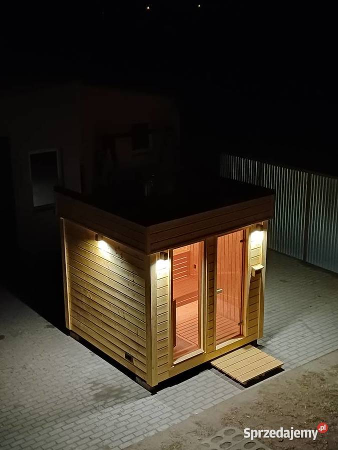 Sauna ogrodowa Premium izolowana piec na drewno Płock