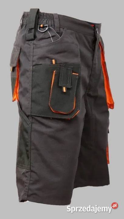 SPODNIE spodenki robocze krótkie POTRÓJNE SZWY